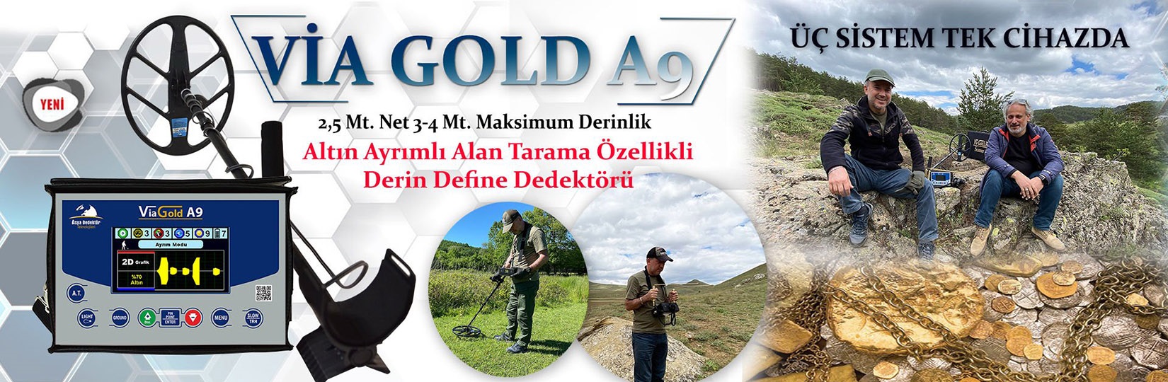 via gold a9 dedektor